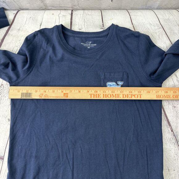 Discovery Channel Shark Week Shirt Vineyard‎ Vines Unisex XXS & XS Blue Crewneck - Picture 7 of 14